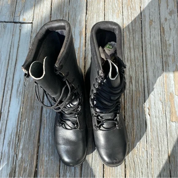 Vintage Combat Boots Altama Military Black Leather Lace Ups Mens 6 / Womens 8 - Picture 11 of 12
